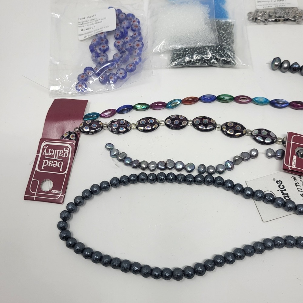 Bundle Of Jewelry Making Supplies Arts Crafts Glass Beads Millifiore Lot#9 - Picture 4 of 8